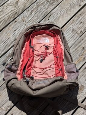 The North Face Jester Pink/Brown/Grey Daypack Backpack